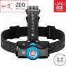 Аккумуляторный налобный фонарь LED LENSER MH7 черно-голубой 502155